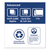 Tork® Advanced Dinner Napkins, 2-Ply, 15" x 16.25", White, 375/Pack, 8 Packs/Carton Dinner Napkins - Office Ready