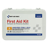 First Aid Only™ Unitized ANSI 2015 Compliant First Aid Kit, 84 Pieces, Metal Case Commercial First Aid Kits - Office Ready