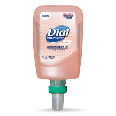 Dial® Professional Antibacterial Foaming Hand Wash Refill for FIT Manual Dispenser, Original Scent, 1.2 L Foam Soap Refills - Office Ready