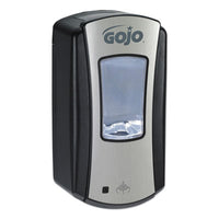 GOJO® LTX-12™ Touch-Free Dispenser, 1,200 mL, 5.75 x 3.33 x 10.5, Brushed Chrome/Black Foam Soap Dispensers, Automatic - Office Ready