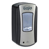 GOJO® LTX-12™ Touch-Free Dispenser, 1,200 mL, 5.75 x 3.33 x 10.5, Brushed Chrome/Black Foam Soap Dispensers, Automatic - Office Ready