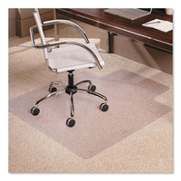 ES Robbins® EverLife® Moderate Use Chair Mat for Low Pile Carpet, Rectangular with Lip, 36 x 48, Clear Chair Mats - Office Ready