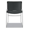 HON® Olson Stacker® High Density Chair, Supports Up to 300 lb, 17.75" Seat Height, Lava Seat, Lava Back, Chrome Base, 4/Carton Multipurpose Nesting Chairs - Office Ready