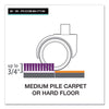 ES Robbins® Floor+Mate®, For Hard Floor to Medium Pile Carpet up to 0.75", 36 x 48, Clear Chair Mats - Office Ready