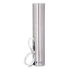 San Jamar® Pull-Type Water Cup Dispenser, For 5 oz Cups, Stainless Steel