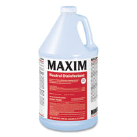 Maxim® Neutral Disinfectant, Lemon Scent, 1 gal Bottle, 4/Carton Disinfectants/Sanitizers - Office Ready