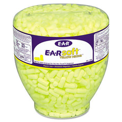 3M™ E·A·Rsoft™ Yellow Neon™ Earplug Refill for One Touch™ Dispensers, Cordless, Yellow, 500/Box