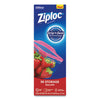 Ziploc® Double Zipper Storage Bags, Triple System Seal, Gallon, 10.56" x 10.75", Clear, 38 Bags/Box, 9 Boxes/Carton Consumer Slider/Zip Food-Storage Bags - Office Ready