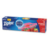 Ziploc® Double Zipper Storage Bags, Triple System Seal, Gallon, 9.6" x 12.1", Clear, 19 Bags/Box, 12 Boxes/Carton Consumer Slider/Zip Food-Storage Bags - Office Ready