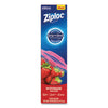 Ziploc® Double Zipper Storage Bags, Triple System Seal, Gallon, 9.6" x 12.1", Clear, 19 Bags/Box, 12 Boxes/Carton Consumer Slider/Zip Food-Storage Bags - Office Ready