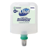 Dial® Professional Antibacterial Foaming Hand Sanitizer Refill for Dial 1700 Dispenser, 1.2 L Refill, Fragrance-Free, 3/Carton Hand Sanitizer Refills, Foam - Office Ready