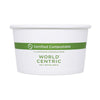 World Centric® Paper Bowls, 16 oz, 4.4" Diameter x 3" h, White, 500/Carton Takeout Food Containers - Office Ready