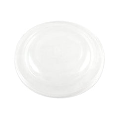 World Centric® PLA Lids for Fiber Bowls, 7.5" Diameter x 1" h, Clear, Plastic, 300/Carton