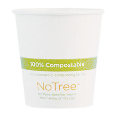 World Centric® NoTree Paper Hot Cups, 6 oz, Natural, 1,000/Carton