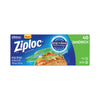 Ziploc® Resealable Sandwich Bags, 6.5" x 5.88", Clear, 40/Box Consumer Slider/Zip Food-Storage Bags - Office Ready