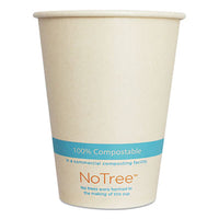 World Centric® NoTree™ Paper Cold Cups, 12 oz, Natural, 1,000/Carton Cold Drink Cups - Office Ready