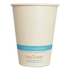 World Centric® NoTree™ Paper Cold Cups, 12 oz, Natural, 1,000/Carton