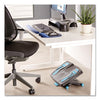 Fellowes® Energizer™ Foot Support, 17.88w x 13.25d x 4 to 6.5h, Charcoal/Blue/Gray Footrests - Office Ready