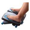 Fellowes® Energizer™ Foot Support, 17.88w x 13.25d x 4 to 6.5h, Charcoal/Blue/Gray Footrests - Office Ready