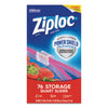 Ziploc® Slider Storage Bags, Quart, 5.88" x 1.88" x 7.88", Clear, 76 Bags/Box, 9 Boxes/Carton Consumer Slider/Zip Food-Storage Bags - Office Ready