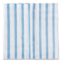 Rubbermaid® Commercial HYGEN™ Disposable Microfiber Cleaning Cloths, 12 x 12, White/Blue Stripe, 600/Carton Microfiber Cloths - Office Ready