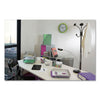 Alba™ Chromy Coat Stand, 12 Knobs, 16w x 16d x 70.5h, Chrome/Black Garment Trees & Stands - Office Ready