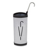 Alba™ Triangular Umbrella Stand, Steel, 10.25w x 10.25d x 23.67h, Silver/Black Cane & Umbrella Stands - Office Ready