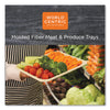 World Centric® Fiber Trays, PLA Lined, PFAS Free, 1-Compartment, 18 x 14 x 1, Natural, Paper, 100/Carton Food Trays - Office Ready