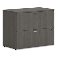 HON® Mod Lateral File, 2 Legal/Letter-Size File Drawers, Slate Teak, 36