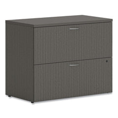 HON® Mod Lateral File, 2 Legal/Letter-Size File Drawers, Slate Teak, 36" x 20" x 29"