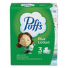 Puffs® Plus Lotion™ Facial Tissue, 2-Ply, White, 124/Box, 3 Box/Pack Facial Tissues - Office Ready