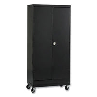 Alera® Assembled Mobile Storage Cabinet, with Adjustable Shelves 36w x 24d x 66h, Black Office & All-Purpose Storage Cabinets - Office Ready