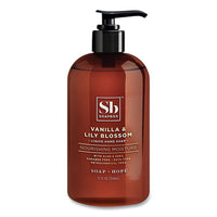 Soapbox Hand Soap, Vanilla and Lily Blossom Scent, 12 oz, 12/Carton Liquid Soap - Office Ready