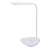 Bostitch® Flexible Wireless Charging LED Desk Lamp, 12.88" High, White Desk & Task Lamps - Office Ready