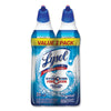 LYSOL® Brand Toilet Bowl Cleaner with Hydrogen Peroxide, Ocean Fresh, 24 oz Angle Neck Bottle, 2/Pack, 4 Packs/Carton Bowl Cleaners - Office Ready