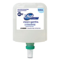 Dial® Professional Clean+Gentle™ Antibacterial Foaming Hand Wash Refill for Dial 1700 Dispenser, Fragrance-Free, 1.7 L, 3/Carton