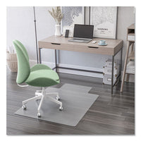 deflecto® EconoMat® Antimicrobial Chair Mat, Rectangular, 48 x 36, Clear Chair Mats - Office Ready