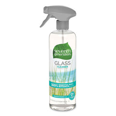 Seventh Generation® Natural Glass & Surface Cleaner, Sparkling Seaside, 23 oz Trigger Spray Bottle, 8/Carton