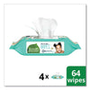 Seventh Generation® Free & Clear Baby Wipes, 7 x 7, Refill, Unscented, White, 256/Pack, 3 Packs/Carton Hand/Body Wet Wipes - Office Ready