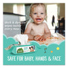 Seventh Generation® Free & Clear Baby Wipes, Refill, 7 x 7, Unscented, White, 256/Pack Hand/Body Wet Wipes - Office Ready