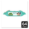Seventh Generation® Free & Clear Baby Wipes, 7 x 7, Unscented, White, 64/Flip Top Pack, 12 Packs/Carton Hand/Body Wet Wipes - Office Ready