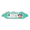 Seventh Generation® Free & Clear Baby Wipes, 7 x 7, Unscented, White, 64/Flip Top Pack, 12 Packs/Carton Hand/Body Wet Wipes - Office Ready