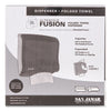 San Jamar® Ultrafold Fusion™ Towel Dispenser, 11.5 x 5.5 x 11.5, Black Multifold Towel Dispensers - Office Ready