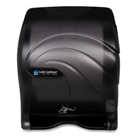 San Jamar® Oceans® Smart Essence Electronic Roll Towel Dispenser, 11.88 x 9.1 x 14.4, Black Roll, Electric Towel Dispensers - Office Ready