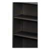 HON® Brigade® Metal Bookcases, Three-Shelf, 34.5w x 12.63d x 41h, Charcoal Standard Multi-Shelf Bookcases - Office Ready