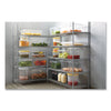 Rubbermaid® Commercial Food/Tote Boxes, 5 gal, 26 x 18 x 3.5, Clear, Plastic Storage Food Containers - Office Ready