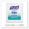 PURELL® Sanitizing Hand Wipes, Individually Wrapped, 5 x 7, Unscented, White, 1,000/Carton Hand/Body Wet Wipes - Office Ready