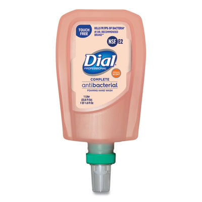 Dial® Professional Antibacterial Foaming Hand Wash Refill for FIT Touch Free Dispenser, Original Scent, 1 L Foam Soap Refills - Office Ready