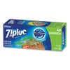 Ziploc® Resealable Sandwich Bags, 6.5" x 5.88", Clear, 40/Box Consumer Slider/Zip Food-Storage Bags - Office Ready