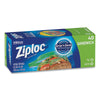 Ziploc® Resealable Sandwich Bags, 6.5" x 5.88", Clear, 40/Box Consumer Slider/Zip Food-Storage Bags - Office Ready